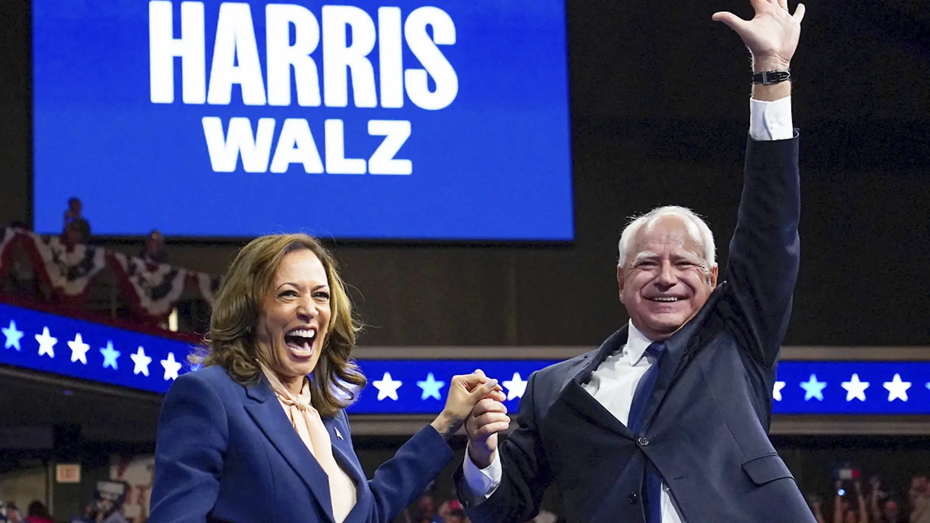 Kamala Harris y Tim Walz